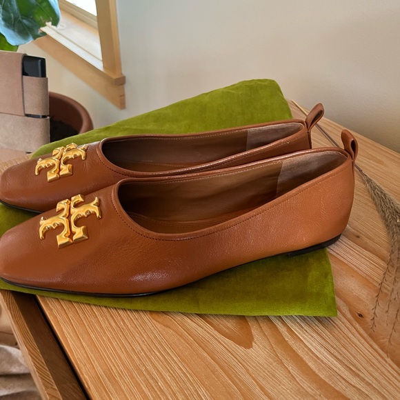 Tory Burch leather brown ballet slip on - Picture 7 of 8